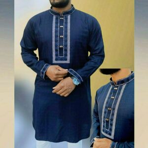 Embroidered Cotton Panjabi - Luxurious Soft Fabric for Stylish Comfort