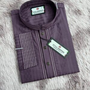 Embroidered Indian Panjabi Shirt - Elegant Traditional Wear for Men