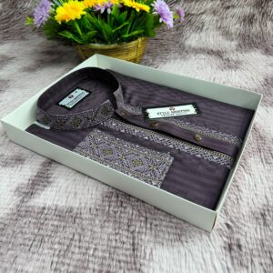 Embroidered Panjabi Shirt for Men - Elegant Traditional Wear