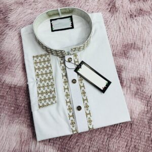 Embroidered Panjabi Shirt - Traditional Men's Attire for Festive Occasions
