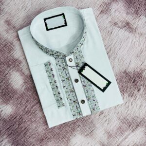 Embroidered Sequence Panjabi for Men - Traditional Elegance and Style
