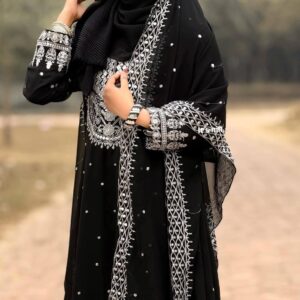 Embroidered Soft Jorjet Three-Piece Set - Elegant & Stylish Design