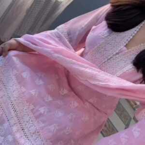 Embroidered Three-Piece Eid Outfit for a Festive Look