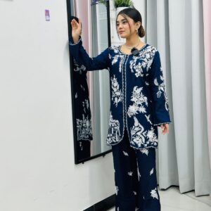 Embroidered Two-Piece Set - Stylish, Comfortable, and Versatile Outfit