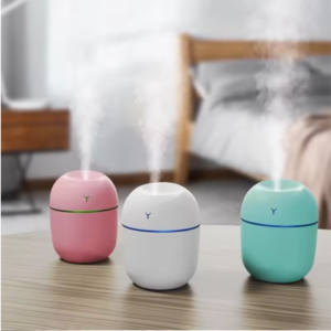 Essential Oil USB Humidifier - Mini 220ML Diffuser with LED Night Light for Home & Office