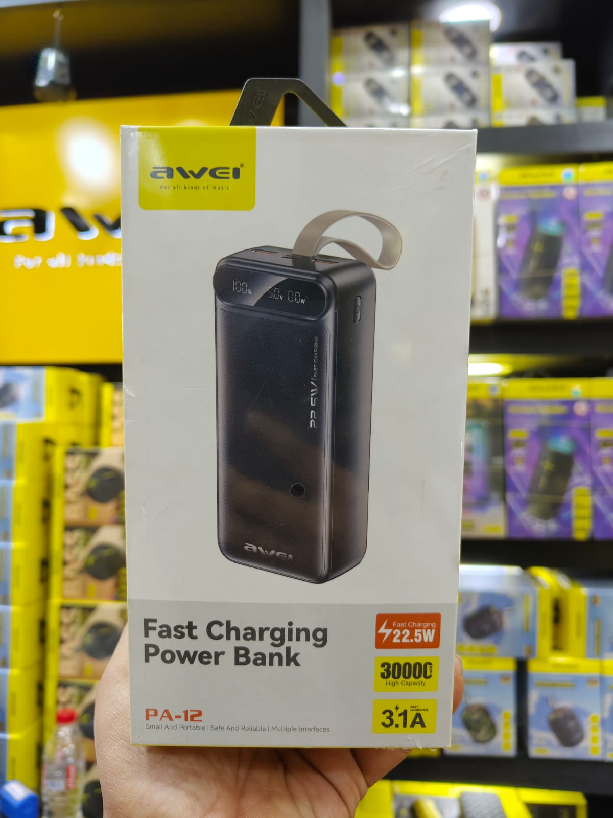Fast Charging Power Bank 30000mAh with 22.5W PD Support by Awei % Fast Charging Power Bank 30000mAh with 22.5W PD Support by Awei