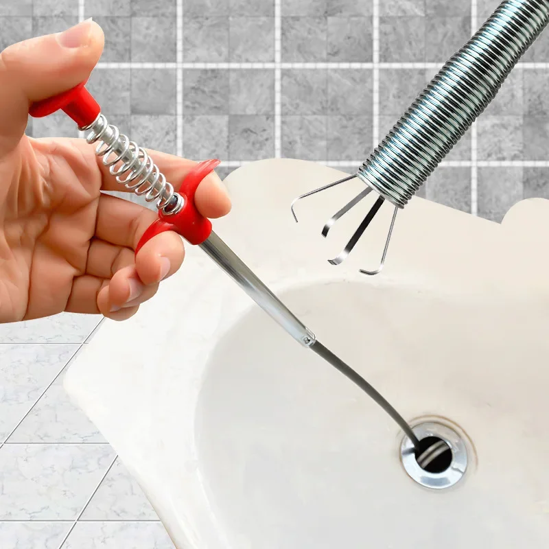 Flexible Drain Cleaning Tool for Kitchen and Bathroom - Narrow Pipe Grabber % Flexible Drain Cleaning Tool for Kitchen and Bathroom - Narrow Pipe Grabber