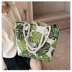 Floral Print Canvas Tote Bag – Stylish and Durable Everyday Essential