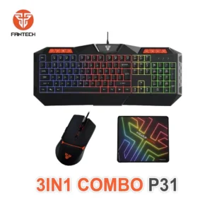 Gaming Keyboard and Mouse Combo with Mouse Pad - Fantech P31 Set