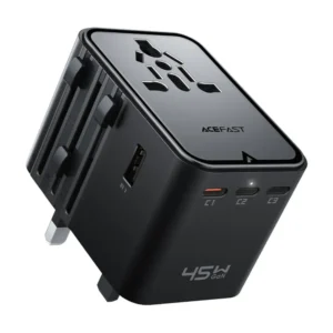 GaN 45W Universal Travel Adapter by ACEFAST - Compact & Efficient Charger