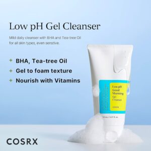 Gentle Low pH Gel Cleanser for Sensitive Skin with BHA & Tea Tree Oil - 150ml