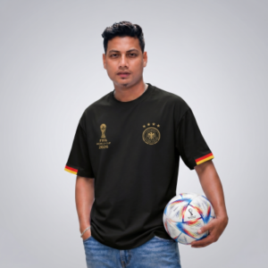 Germany Fan Edition Black Drop Shoulder T-Shirt for Ultimate Comfort