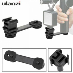 Gimbal Microphone Extension with 3 Cold Shoe Mounts for Enhanced Audio