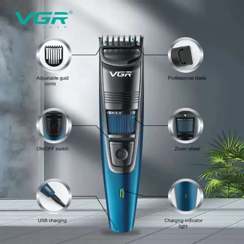 Hair Clipper and Beard Trimmer VGR V-052 – Precision Grooming Tool % Hair Clipper and Beard Trimmer VGR V-052 – Precision Grooming Tool