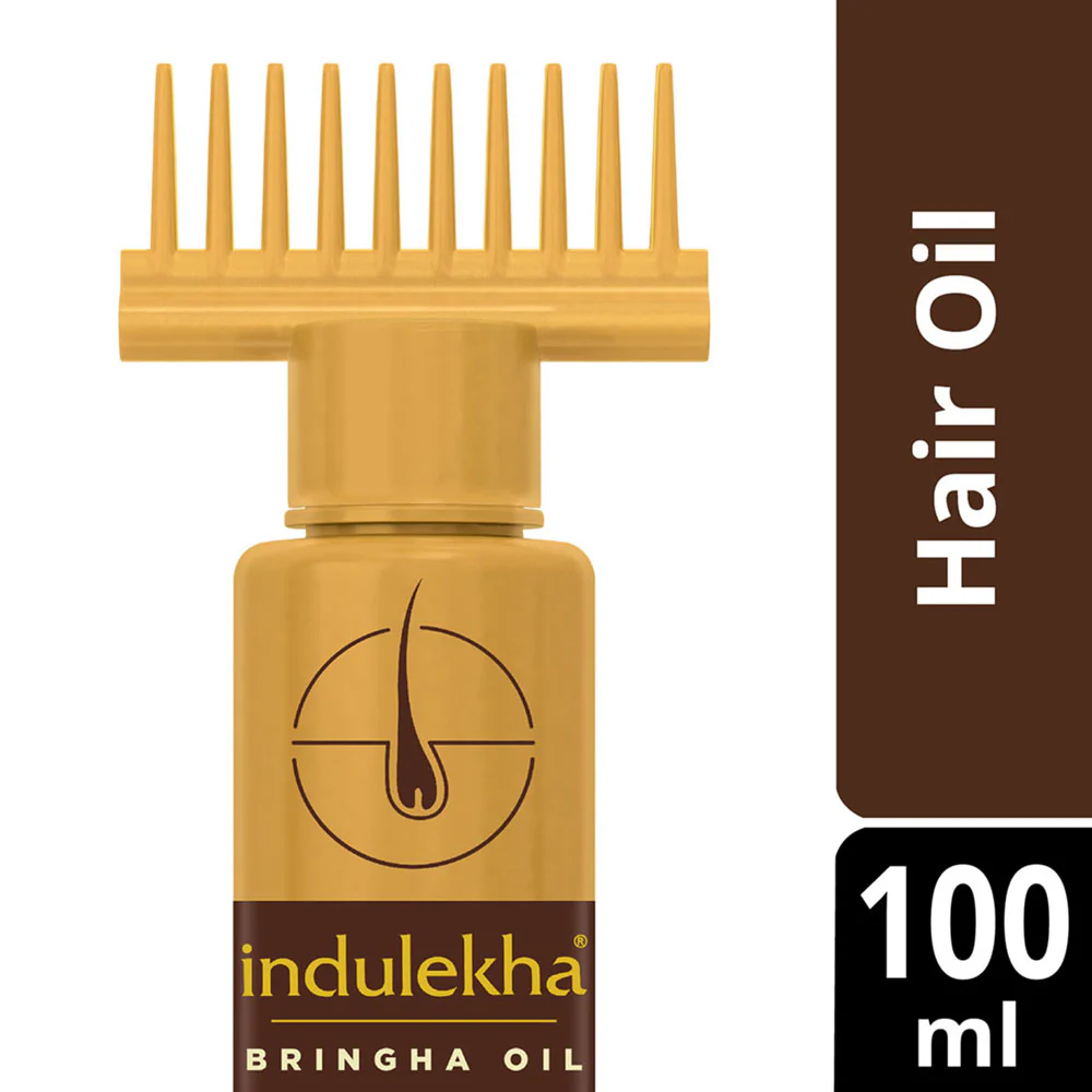 Hair Growth Oil with Bringha Extract – Indulekha 100ml for Healthy Hair % Hair Growth Oil with Bringha Extract – Indulekha 100ml for Healthy Hair