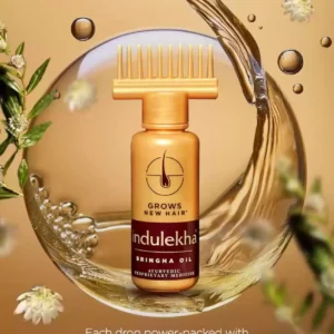 Hair Growth Oil with Bringha Extract – Indulekha 100ml for Healthy Hair