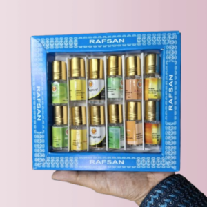 Halal Attar Combo Pack - 12 Premium 3ml Fragrance Oils for Men & Women