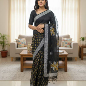 Half Silk Saree - Elegant Traditional Attire for Festive Occasions