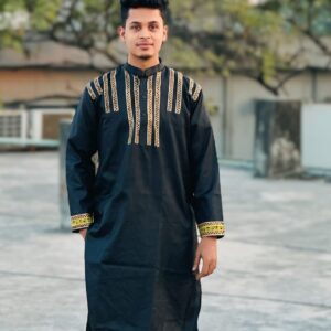 Handcrafted Block Print Panjabi - Traditional Ethnic Wear for Men