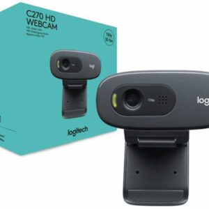 HD Logitech C270 Webcam for Clear Video Quality and Crisp Audio