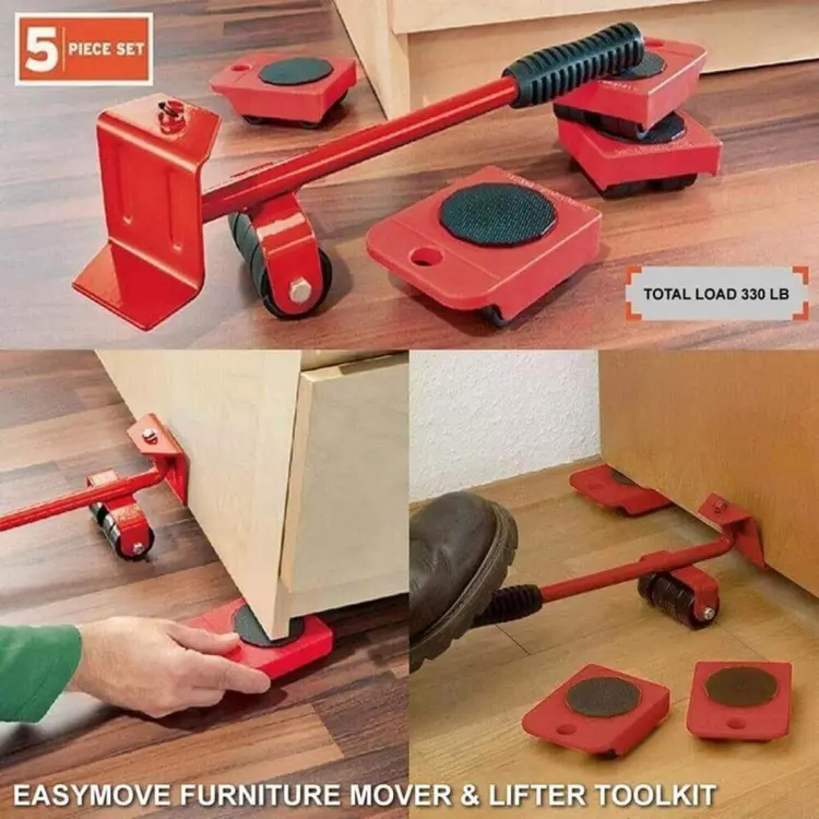 Heavy-Duty Furniture Moving Tool Set with Rollers for Sofa, Bed & Cabinet % Heavy-Duty Furniture Moving Tool Set with Rollers for Sofa, Bed & Cabinet
