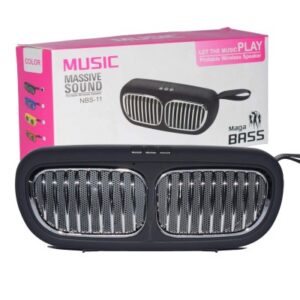 High Bass Portable Bluetooth Speaker with Micro SD & USB Support - Clear Sound