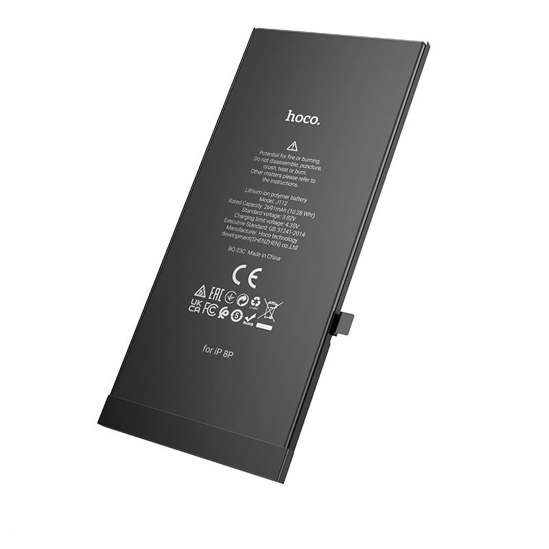 High-Capacity 2950mAh Li-Polymer Battery for iPhone 8 Plus by Hoco % High-Capacity 2950mAh Li-Polymer Battery for iPhone 8 Plus by Hoco