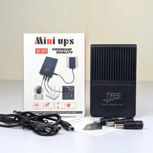High-Capacity Mini UPS 10400mAh - Versatile 5V, 9V, 12V Power Backup