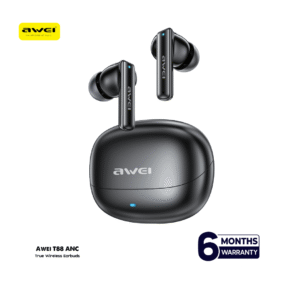High-Definition Noise-Cancelling AWEI T88 Earbuds with 6-Month Warranty