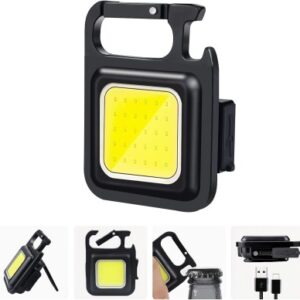 High-Performance 800Lm COB Keychain Light with 3 Modes for Outdoor Adventures