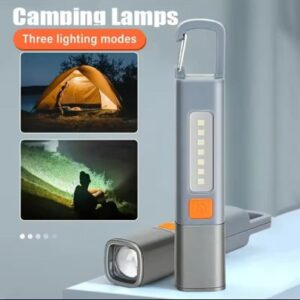 High-Power USB Rechargeable Waterproof Mini LED Flashlight with Zoom Function