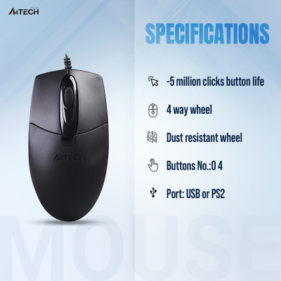 High-Precision A4tech OP-720 Wired Gaming Mouse for Smooth Navigation % High-Precision A4tech OP-720 Wired Gaming Mouse for Smooth Navigation