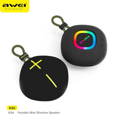 High-Quality Mini Bluetooth Speaker by Awei KA6 - Wireless & Powerful Sound % High-Quality Mini Bluetooth Speaker by Awei KA6 - Wireless & Powerful Sound