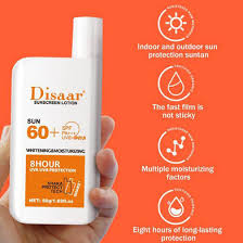 High SPF 60+ Whitening Sunscreen Lotion - Skin Protection & Radiance, 50g % High SPF 60+ Whitening Sunscreen Lotion - Skin Protection & Radiance, 50g