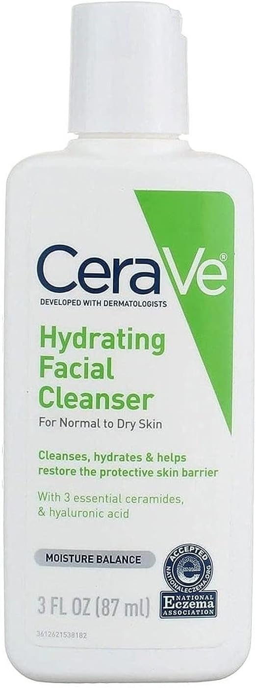 Hydrating Facial Cleanser for Normal to Dry Skin - Cerave 87ml % Hydrating Facial Cleanser for Normal to Dry Skin - Cerave 87ml