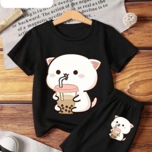 Infant Cotton T-Shirt and Pant Set - Cute and Comfy Outfit for Babies