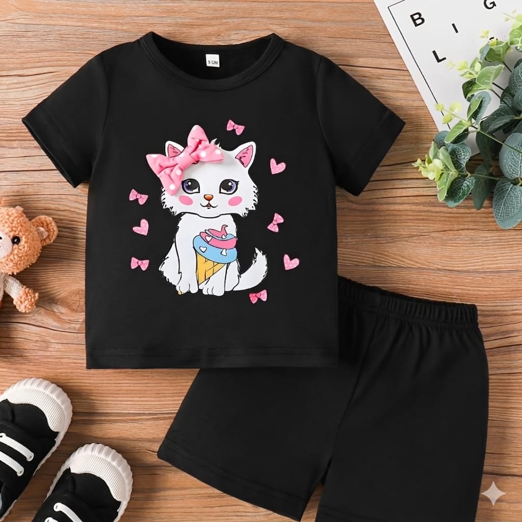 Infant Cotton T-Shirt and Pants Outfit - Stylish Baby Clothing Set % Infant Cotton T-Shirt and Pants Outfit - Stylish Baby Clothing Set