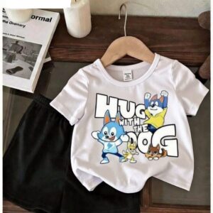 Infant Cotton T-Shirt and Pants Set - Comfortable Playwear for Babies