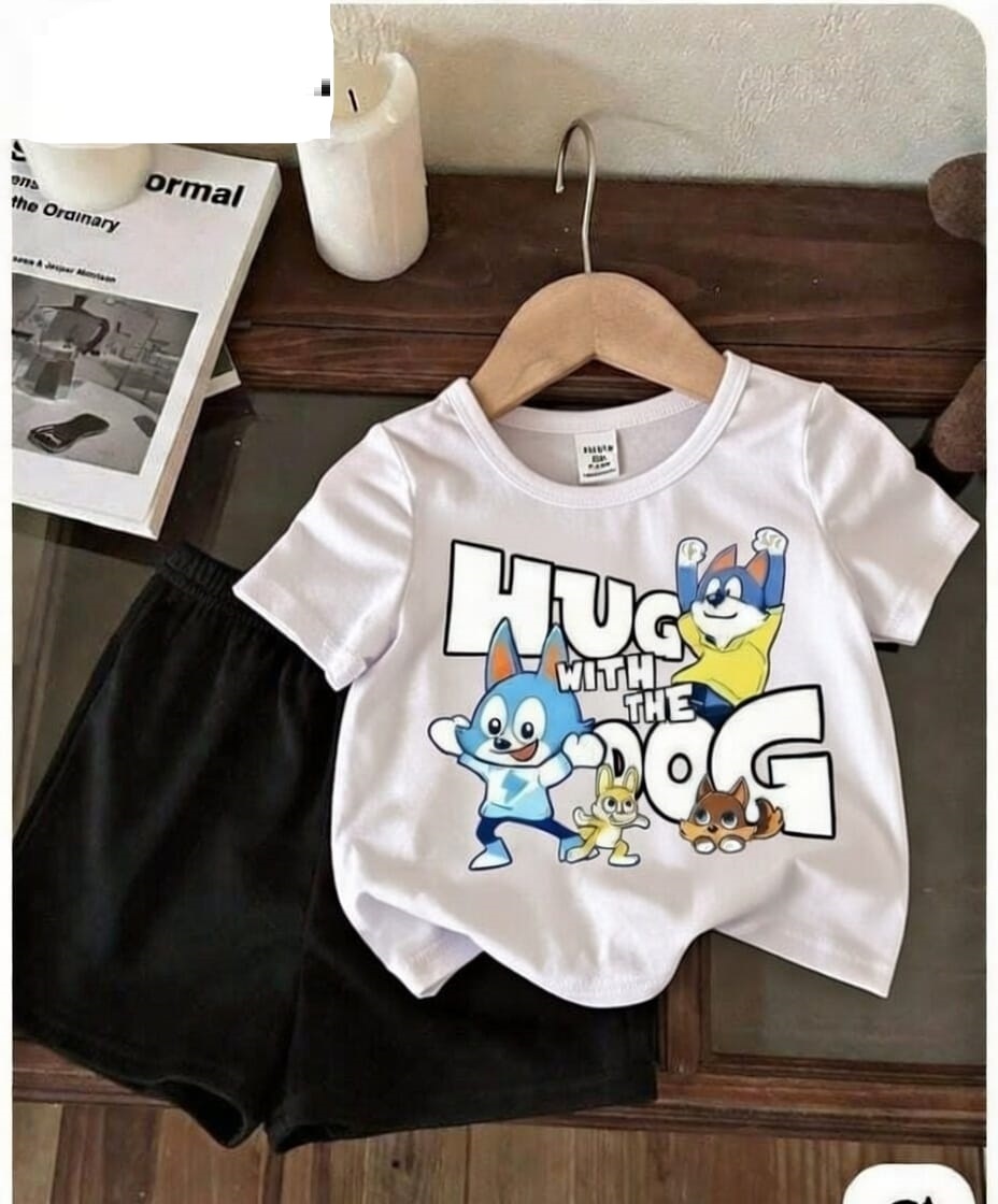 Infant Cotton T-Shirt and Pants Set - Comfortable Playwear for Babies % Infant Cotton T-Shirt and Pants Set - Comfortable Playwear for Babies