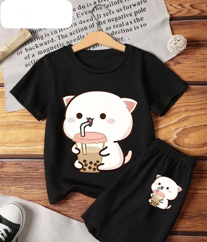 Infant Cotton T-Shirt and Pants Set for Comfortable Everyday Wear % Infant Cotton T-Shirt and Pants Set for Comfortable Everyday Wear