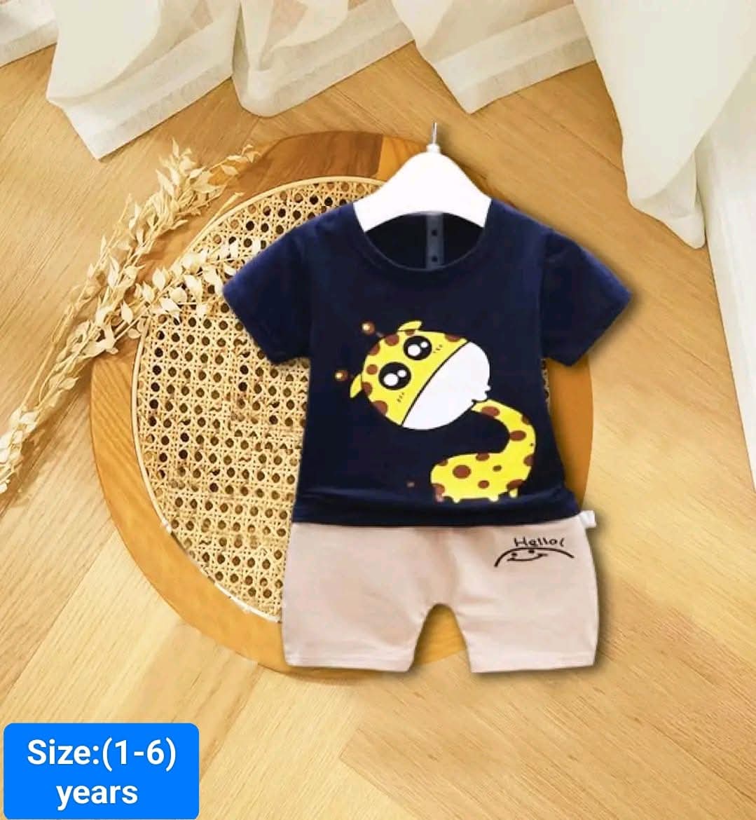 Infant Cotton T-Shirt and Pants Set – Stylish Baby Outfit for Comfort % Infant Cotton T-Shirt and Pants Set – Stylish Baby Outfit for Comfort