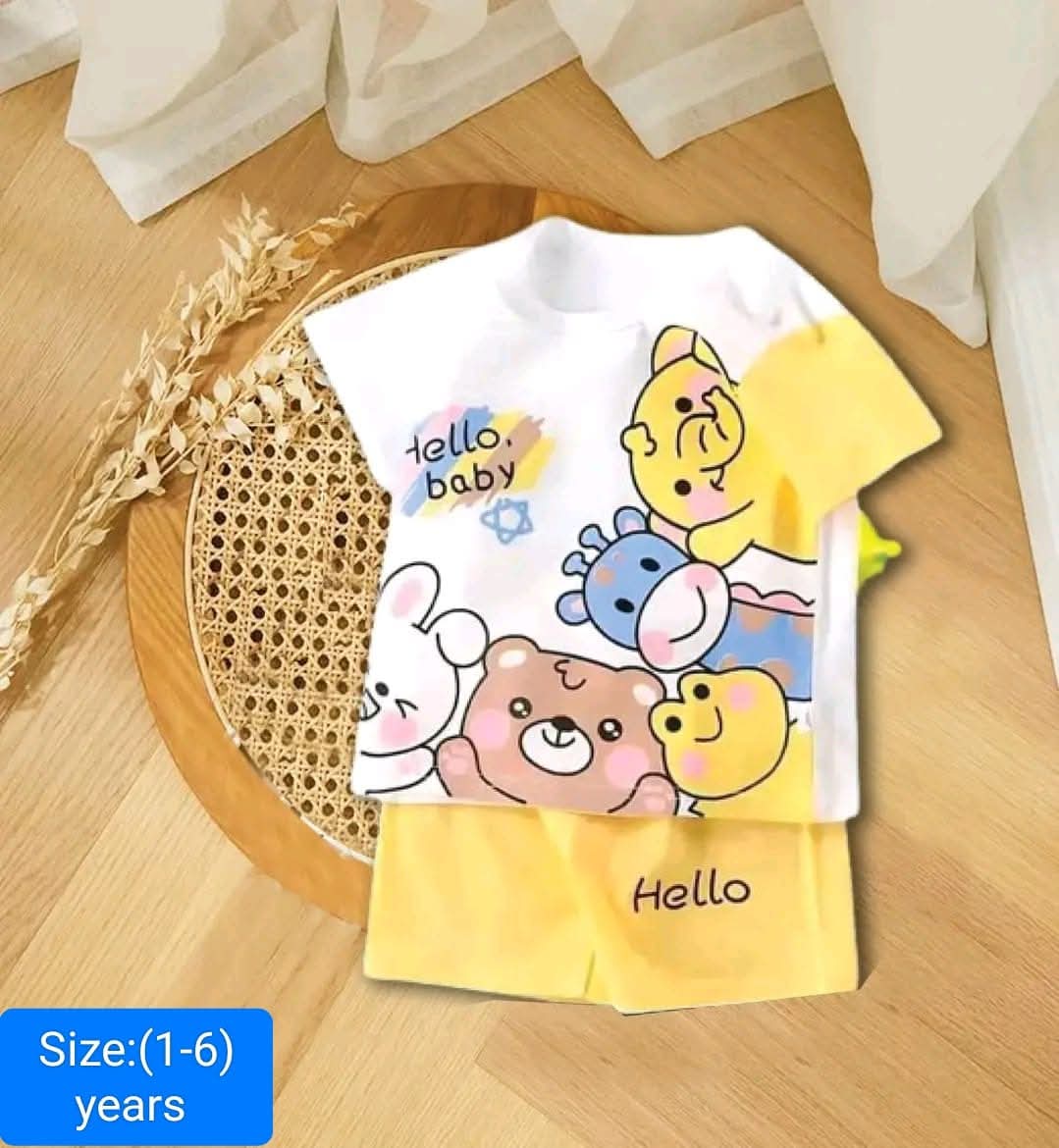 Infant Cotton T-Shirt and Pants Set – Stylish Baby Outfit for Comfort % Infant Cotton T-Shirt and Pants Set – Stylish Baby Outfit for Comfort