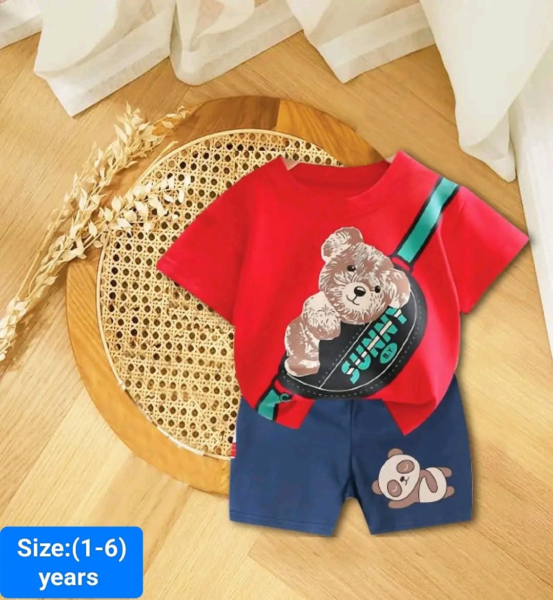 Infant Cotton T-Shirt and Pants Set - Stylish Baby Outfit for Comfort % Infant Cotton T-Shirt and Pants Set - Stylish Baby Outfit for Comfort