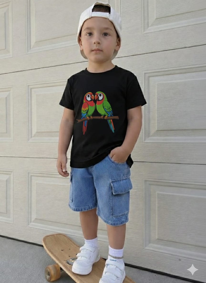Infant Denim Pant and T-Shirt Set for Stylish Comfort % Infant Denim Pant and T-Shirt Set for Stylish Comfort