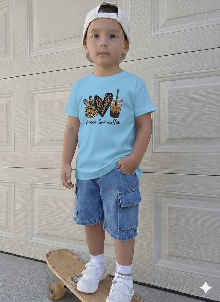 Infant Denim Pant and T-Shirt Set for Stylish Comfort % Infant Denim Pant and T-Shirt Set for Stylish Comfort