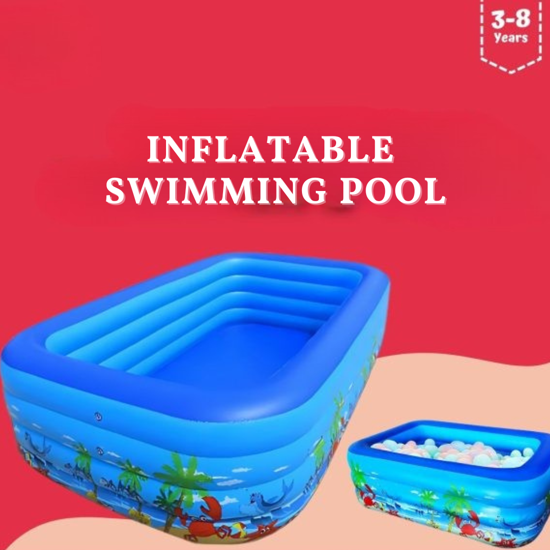 Inflatable 115 cm Pool for Kids - Fun Outdoor Water Play % Inflatable 115 cm Pool for Kids - Fun Outdoor Water Play