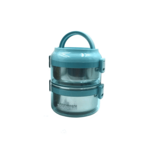 Insulated Double-Layer Stainless Steel Lunch Box - 1.6L Capacity