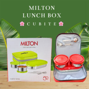 Insulated Executive Lunch Box with 2 Stainless Steel Containers & Microwave Safe Compartment