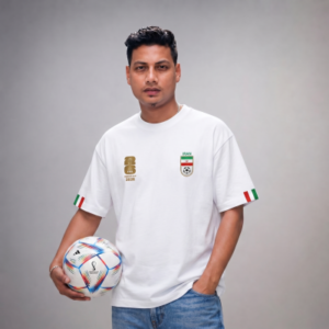 Iran Fan Edition White Drop Shoulder Premium Tee Shirt