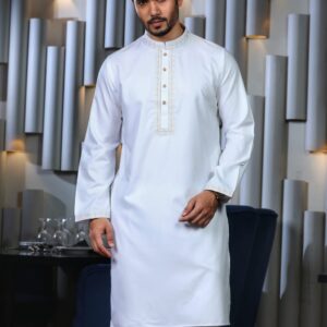 Italian Luxury Panjabi Set – Elegant Traditional Wear for Men